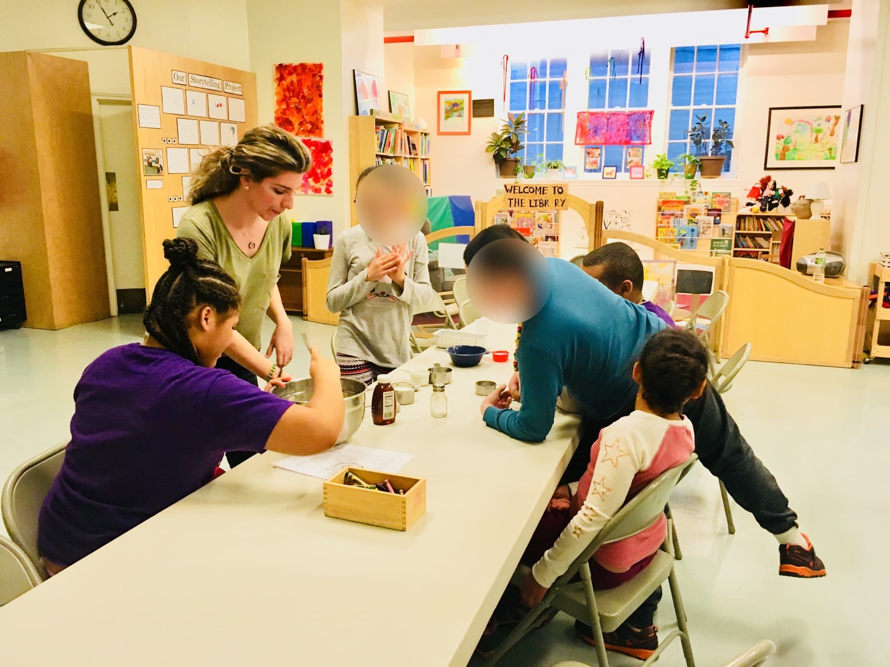 Sabrina Corbett leading a classroom activity